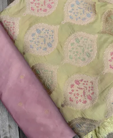 Sets - Pure Kadwa Katan Silk with Pure Katan Silk Duputta